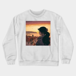 Lisbon sunset 1 Crewneck Sweatshirt